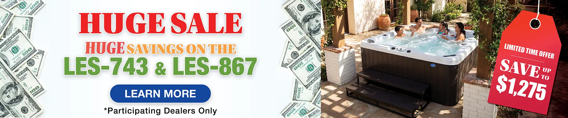 Calspas hot tub being used in a family setting - Providence